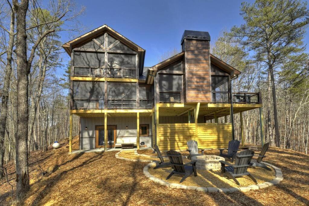 Rosewood Retreat - Hot Tub Fire Pit Pool Table Villa Blue Ridge Eksteriør billede